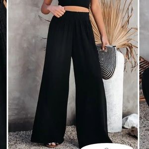 Vici Lively Linen Blend Smocked Pants